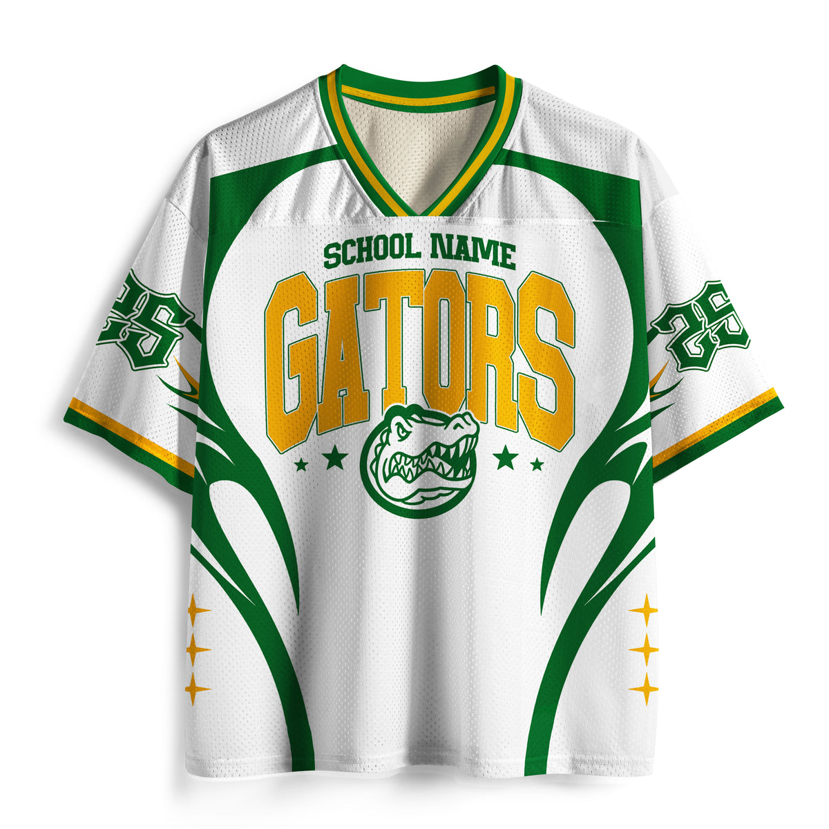 Personalized Mascot School Spirit Game Day Teacher Mesh Jersey