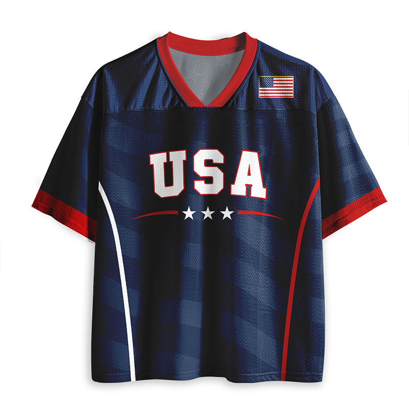 Personalized Name And Number USA Teacher Mesh Jersey