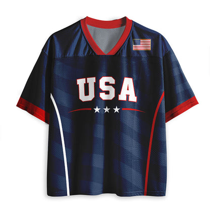 Personalized Name And Number USA Teacher Mesh Jersey