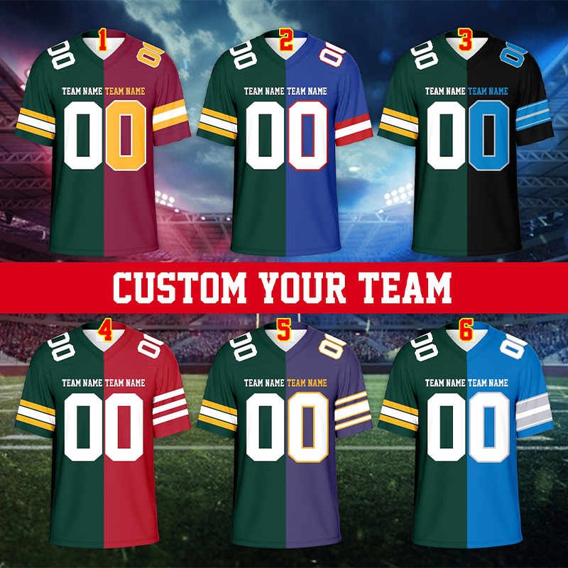 Personalized Name And Number Split Teacher Mesh Jersey
