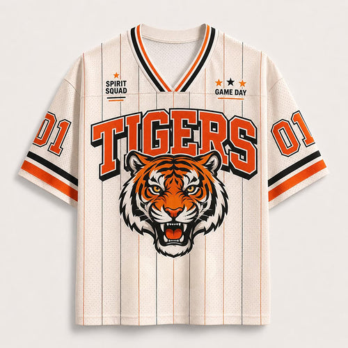Personalized Mascot School Spirit Game Day Teacher Mesh Jersey