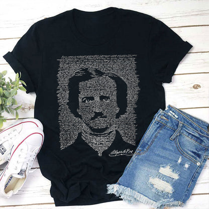 Word Art Poe Teacher T-Shirt