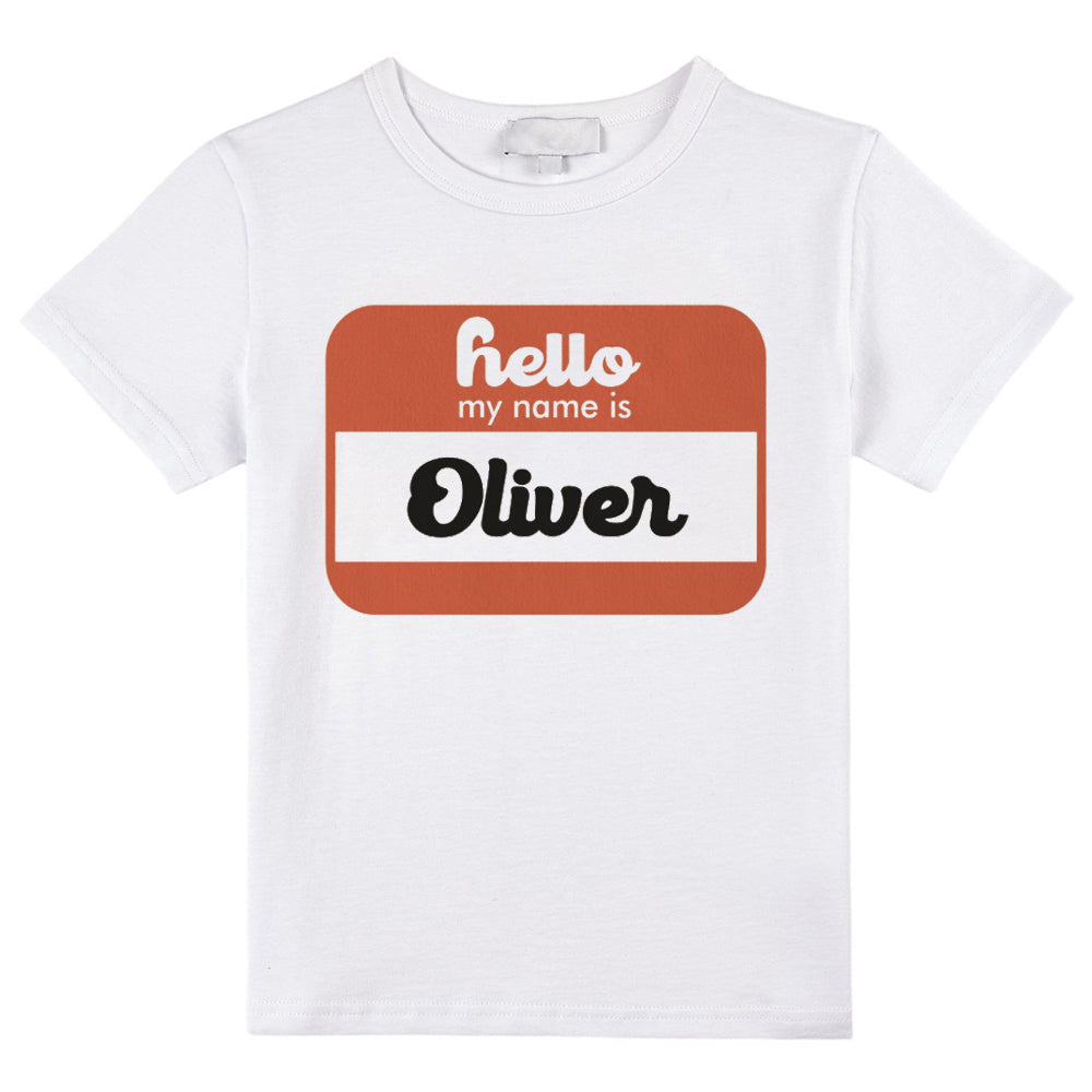 Personalized Name Tag Hello My Name Is Class T-Shirt