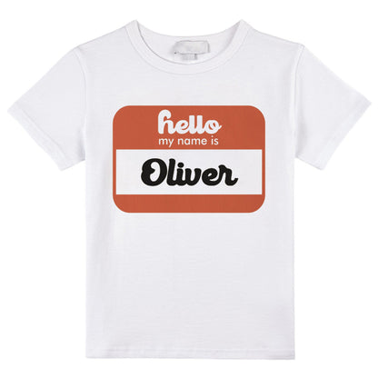 Personalized Name Tag Hello My Name Is Class T-Shirt