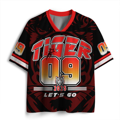 Personalized Name Let's Go Tiger Teacher Mesh Jersey