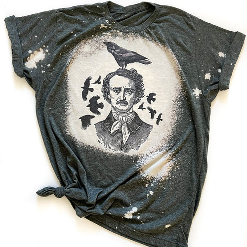 Poe Raven Teacher Printed Super Soft T-Shirt