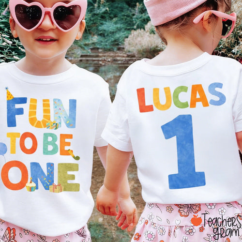 Personalized Cute Birthday Class Two Sided T-Shirt