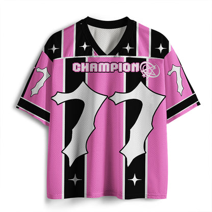 Personalized Number Champions Teacher Mesh Jersey