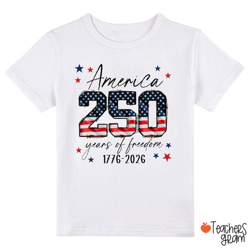USA 250 Years Of Freedom 1776-2026 Class T-Shirt