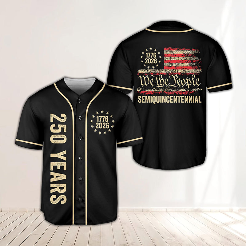 250 Years We The People Semiquincentennial Teacher Baseball Jersey