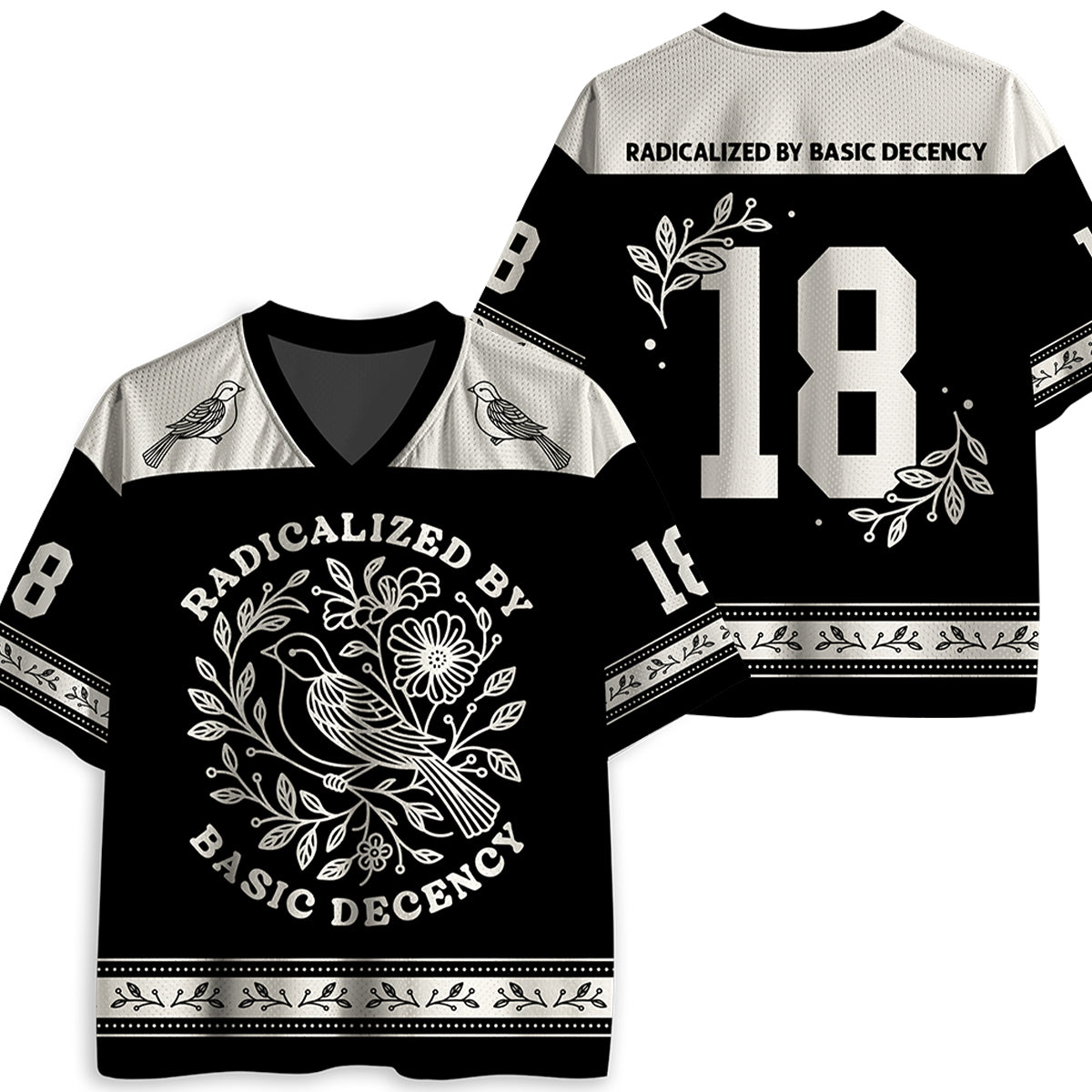 Radicalized By Basic Decency Teacher Mesh Jersey