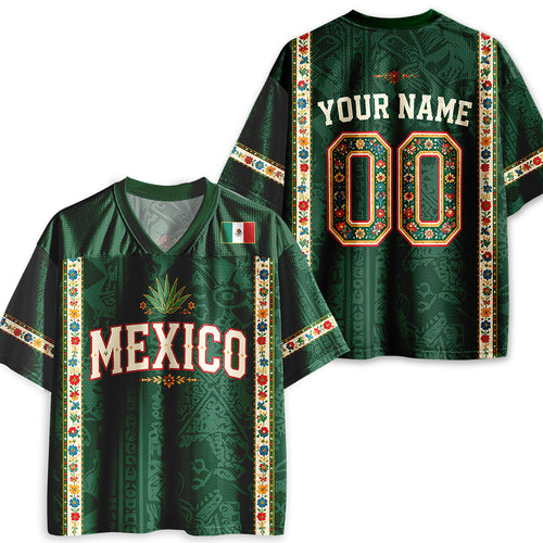 Personalized Floral Mexico Style Teacher Mesh Jersey