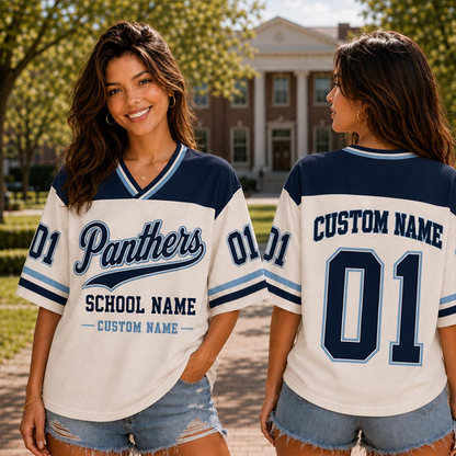 Personalized Mascot Name And Number Teacher Mesh Jersey