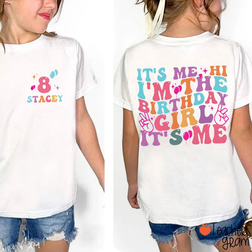 Personalized It's Me Hi I'm The Birthday Kid Class Two Sided T-Shirt