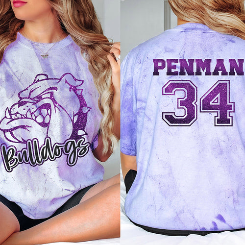 Personalized Mascot Name And Number Game Day Teacher Printed Super Soft T-Shirt