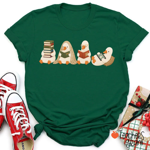 Silly Goose Bookworm Teacher T-Shirt