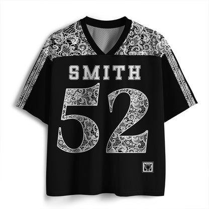 Personalized Name And Number Lace Teacher Mesh Jersey