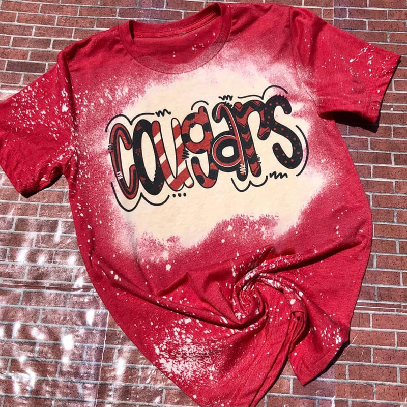 Personalized Team Spirit Sublimated Mascot Teacher Printed Super Soft T-Shirt