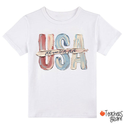 Watercolor USA 250 Years Class T-Shirt