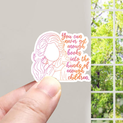 Dolly Book Quote Teacher Stickers