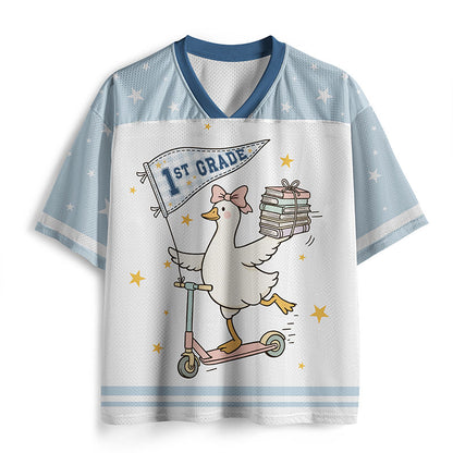 Personalized Name And Grade Silly Goose Teacher Mesh Jersey