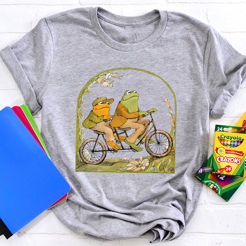Frog And Friend Literature Teacher T-Shirt