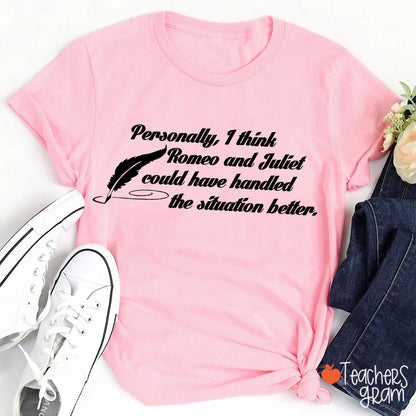 Funny Literature I Think Love Teacher T-Shirt