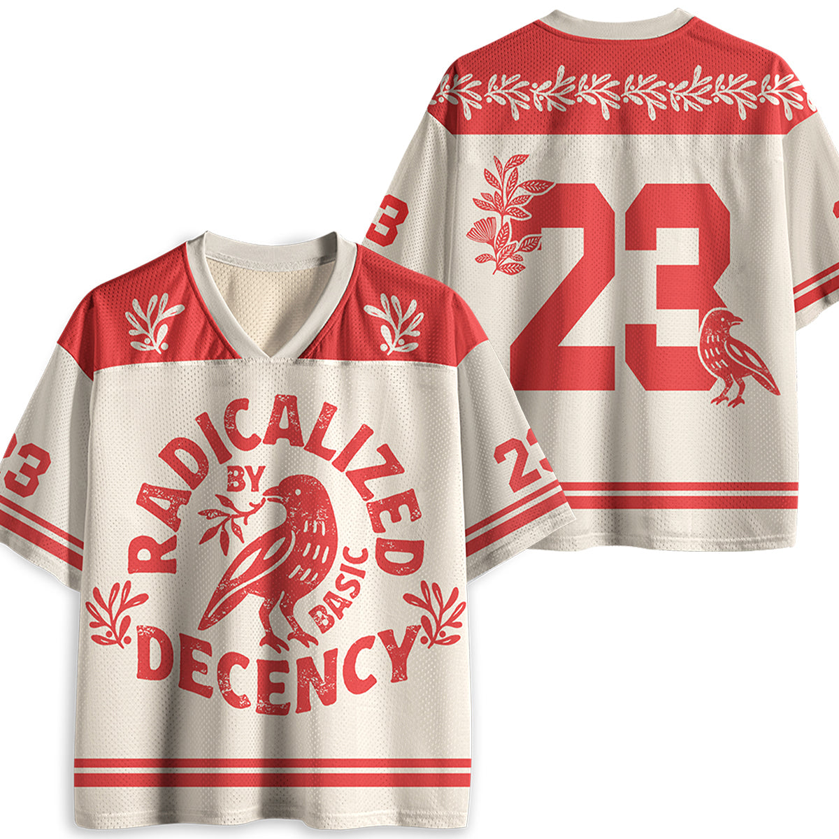 Radicalized By Basic Decency Teacher Mesh Jersey