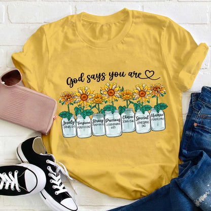 God Says You Are Teacher T-Shirt