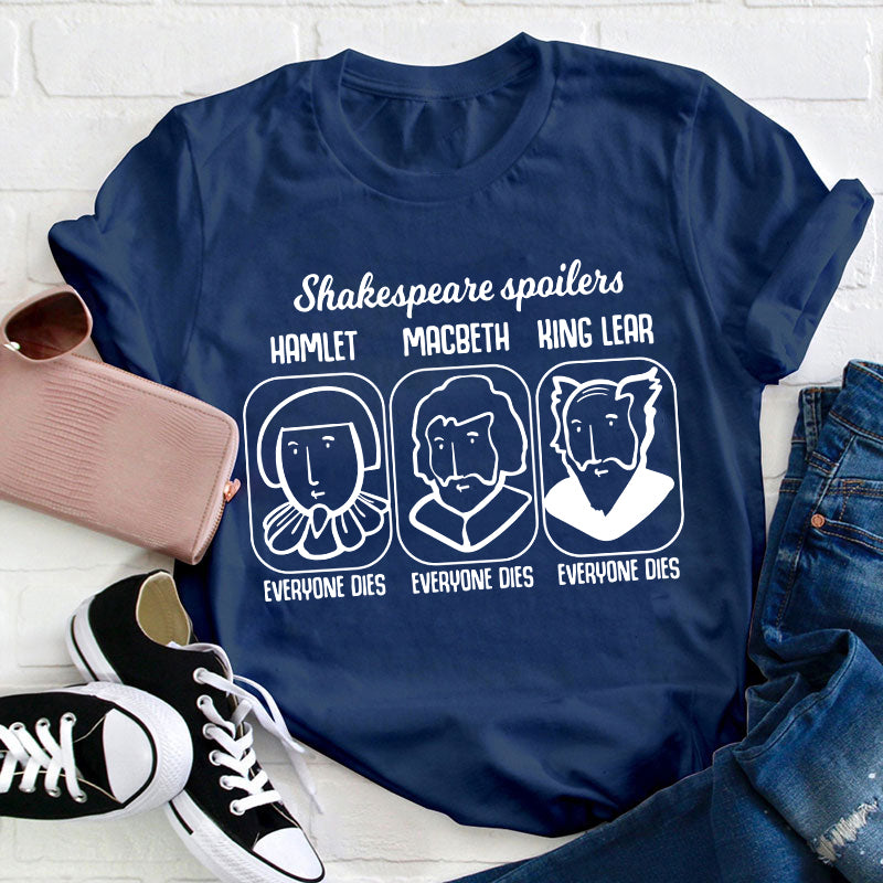 Funny Literature Spoilers Teacher T-Shirt