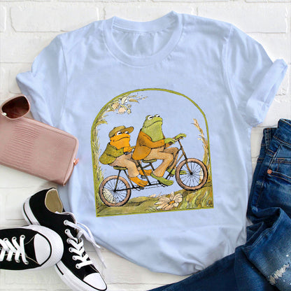 Frog And Friend Literature Teacher T-Shirt