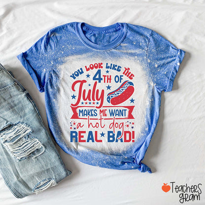 You Look Like The 4th Of July Teacher Printed T-Shirt