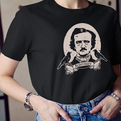 Raven Say Nevermore Teacher T-Shirt