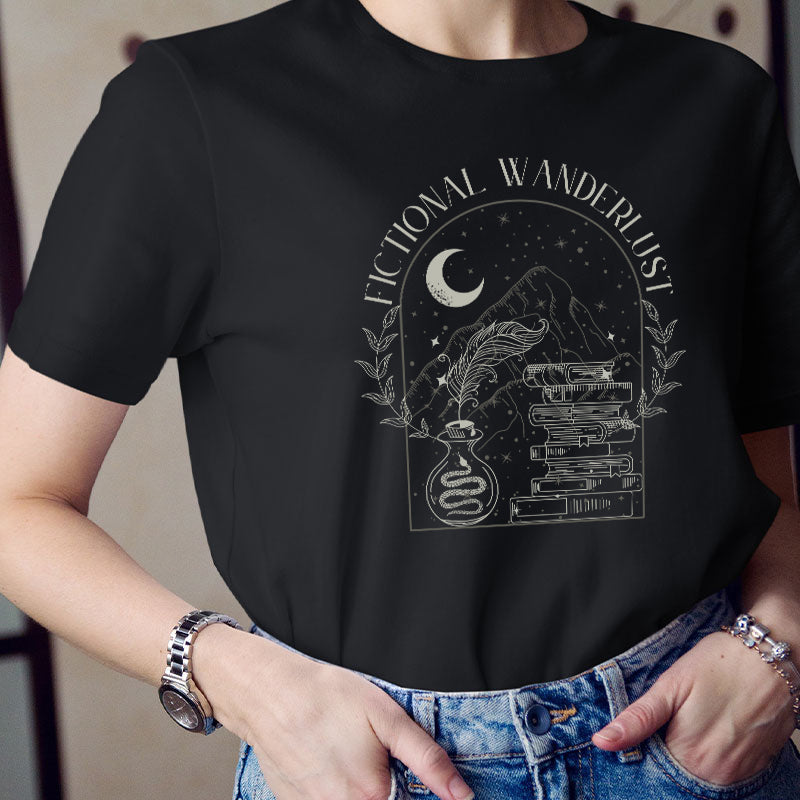 Fictional Wanderlust Teacher T-Shirt