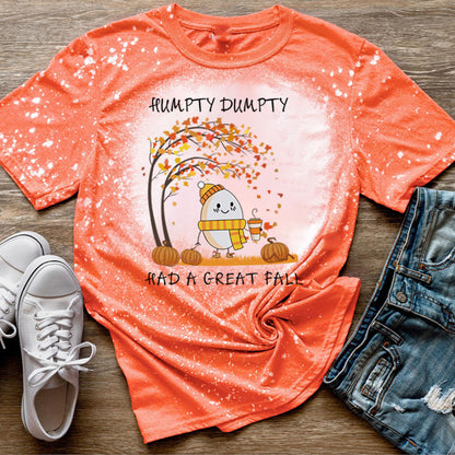 Humpty Dumpty Had A Great Fall Teacher Printed Super Soft T-Shirt
