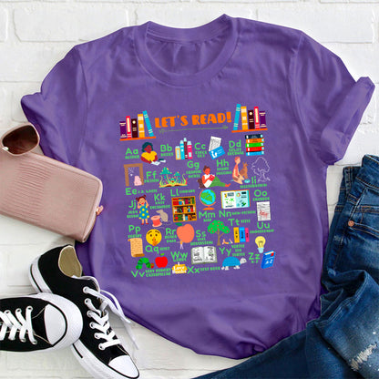 Let's Read Teacher T-Shirt