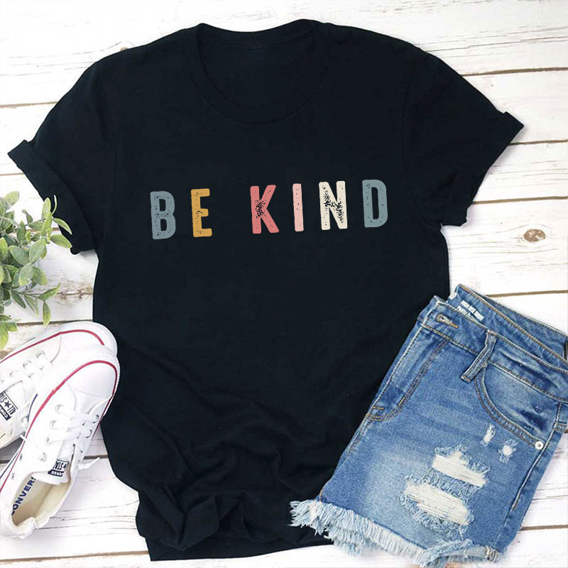 Retro Style Be Kind Teacher T-Shirt