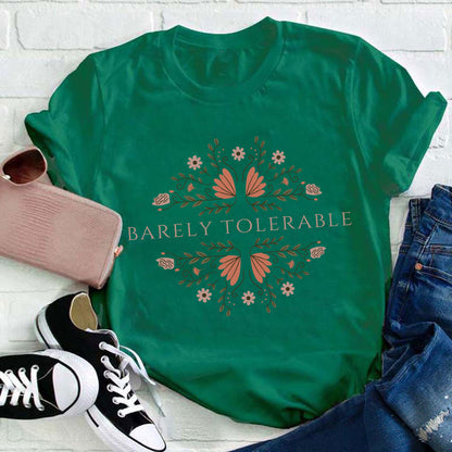 Barely Tolerable Pride And Prejudice Teacher T-Shirt