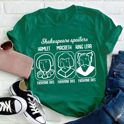 Funny Literature Spoilers Teacher T-Shirt