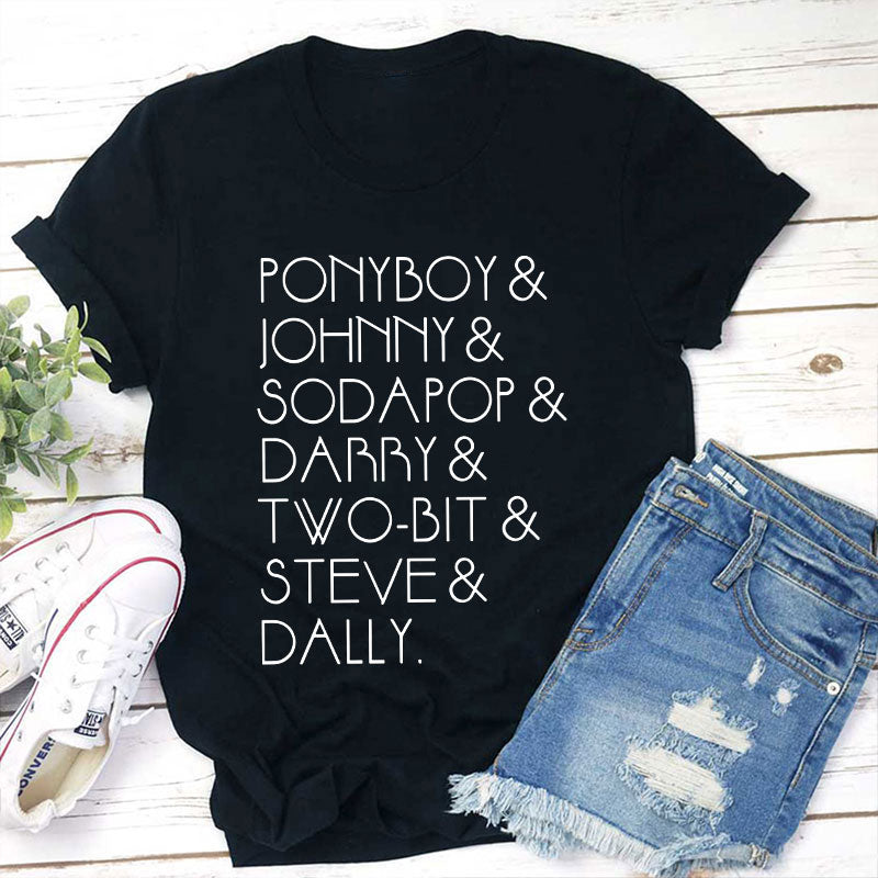 Literature Characters Teacher T-Shirt