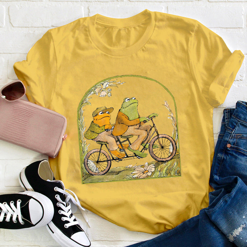 Frog And Friend Literature Teacher T-Shirt
