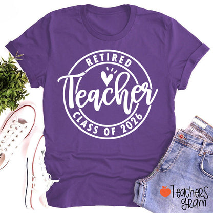 Personalized Looking Forward To Retirement Teacher T-Shirt