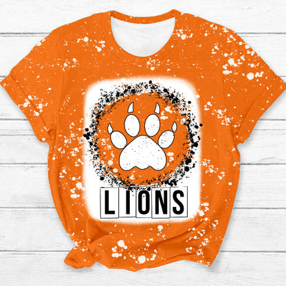 Personalized School Mascot Leopard Paw Teacher Printed Super Soft T-Shirt