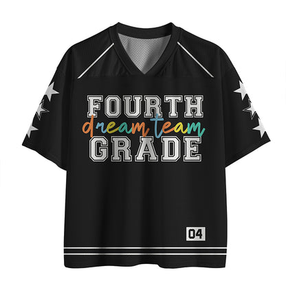 Personalized Grade And Name Dream Team Teacher Mesh Jersey