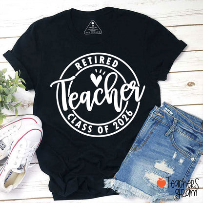 Personalized Looking Forward To Retirement Teacher T-Shirt