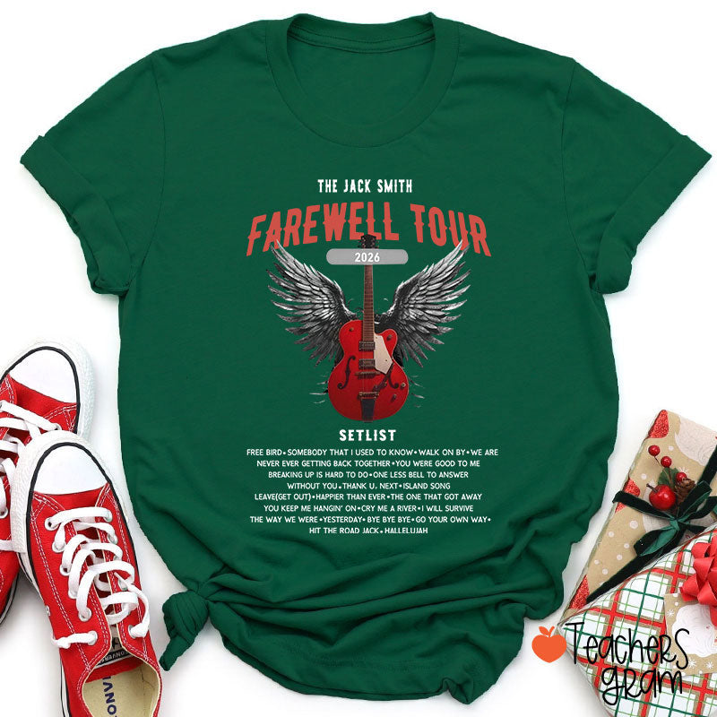 Personalized Retirement Funny Music-themed Teacher T-Shirt
