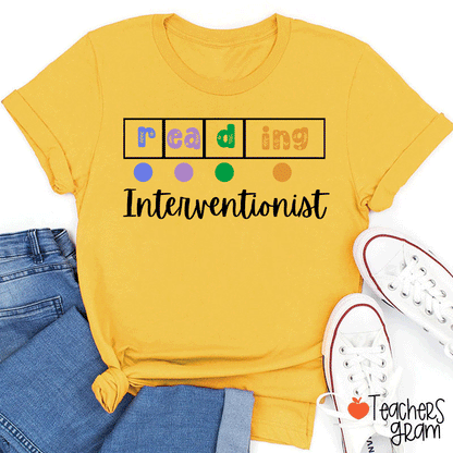 Reading Interventionist Teacher T-Shirt