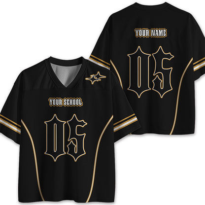 Personalized School Name Design Fonts Teacher Mesh Jersey