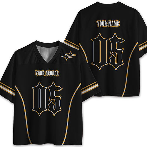 Personalized School Name Design Fonts Teacher Mesh Jersey