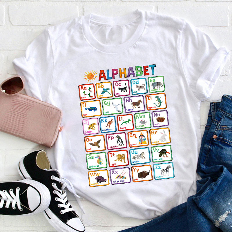 Animals Alphabet Teacher T-Shirt